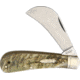 Marbles Hawkbill Ram's Horn Folding Knife,3.25in,Stainless Steel,Standard Edge,Satin,Ram Horn Handle MR364