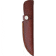 Marbles Hunter Horn Handle Knife, 9in Overall, 4.5in Satin SS Upswept Skinner Blade, Jigged Horn Handle, Brown Leather Sheath, MR450 / EG-711
