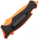 Marbles Painters Folding Knife, 3.25in Orange Finish SS Drop Point, G10 Handle, Pocket Clip, Orange And Black Handle, Integrated Bottle Opener And Pry Tip, BF210182 / MR404