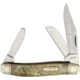 Marbles Ram's Horn Stockman Folding Knife,Stainless Steel,3.875 in Closed,Clip,Spey and Sheepsfoot,Mirror Polish,Ram Horn Handle MR363