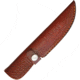 Marbles Skinner Knife, 8.63in Overall, 4in Damascus Steel Skinner Blade, Jigged Horn Handle, SS Guard And Stag Pommel, Brown Leather Sheath, MR463 / EG-753