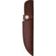 Marbles Skinner Knife, 9in Overall, 4.25in Satin SS Skinner Blade, Aluminum Guard, Jigged Horn And Stag Bone Handle, Brown Leather Sheath, MR462 / EG-745