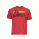 Marmot Mens Coastal Tee Short Sleeve, New Red Heather, M, 42430-6910-M