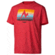 Marmot Mens Sunrise Stripe Tee Short Sleeve, Cardinal, S, 51650-6130-Cardinal-S