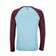 Marmot Owens Long Sleeve T-Shirt - Mens, Sky High/Burgundy, Small 43790-3642-S