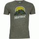 Marmot Pikes Peak Short Sleeve Tee - Men's-Olive Heather-Small