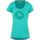 Marmot Post Time Short Sleeve Tee - Women's -Gem Green Heather-X-Small