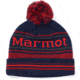 Marmot Retro Pom Hat - Mens, Arctic Navy/Brick, One Size, 17410-1598-ONE