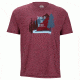Marmot Waterfront Short Sleeve Tee - Men's -Burgundy Heather-Small