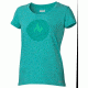 Marmot Womens Post Time Tee Short Sleeve, Gem Green Heather, M, 57010-8450-M