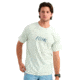 Marolina DBA HUK Huk Script Short Sleeve Tee Pale Algae Heather L, H1000587-392-L