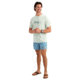 Marolina DBA HUK Huk Script Short Sleeve Tee Pale Algae Heather S, H1000587-392-S