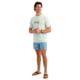 Marolina DBA HUK Huk Script Short Sleeve Tee Pale Algae Heather S, H1000587-392-S