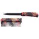 Master Cutlery BladesUSA Self Defense Comb Knife, 3 in, 3Cr13 Stainless Steel Stainless Steel, Spear Point, Multicolor, PK-107S