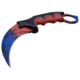 Master USA Hawkbill Fixed Blade Knife, 4 in, 3Cr13 Stainless Steel Stainless Steel, Black/Red, MU-1142BRD