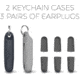 Matador Travel Earplugs Kit, Black/White, MATEP2001BW