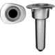 Mate Series Elite Screwless Stainless Steel 0 Rod &amp; Cup Holder - Drain - Oval Top 72519