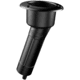 Mate Series Plastic 15 Rod &amp; Cup Holder - Drain - Round Top - Black 72523