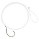 Matzuo 18in Fluorocarbon Circle Snell Hook, Black Chrome, Size 2/0, 213011-2/0