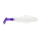 Matzuo Gaikotsu 2.5in Ribbed Swimmer 8pk, White Purple, MTZGK2.5WPRP