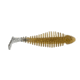Matzuo Gaikotsu 3.5in Ribbed Swimmer 8pk, Black Tail Goby, MTZGK3.5BTG