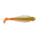 Matzuo Gaikotsu 3.5in Ribbed Swimmer 8pk, Fire Tail Gold, MTZGK3.5FTGLD