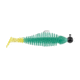 Matzuo Gaikotsu Pre-Rigged Swimmer 2.5in 3pk, 1/8th oz Green Chart Glitter, GK2.5GRNCHRT3PK