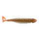 Matzuo Gaikotsu Ribbed Curl Tail 4" 8pk, Fire Tail Worm, MTZGKCT4.0FTWRM