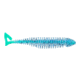 Matzuo Gaikotsu Ribbed Curl Tail 4in 8pk, Aqua Freeze, MTZGKCT4.0AQUA