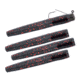 Matzuo Weedless Ned Rig, Black/Red, 1/8oz, 4 Pack, MZMFW18-BR