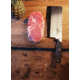MEAT! Your Maker Cleaver Butcher Knife, 8 in, 3CR14 Steel, Cleaver Blade, Rubberized Handle, 1198588