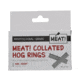 MEAT! Your Maker Collated Hog Rings, Pack of 500, Silver, 1205506
