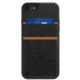 Mega Tiny iPhone 8/7/6S/6 Megaback Wallet, Black, Black, Leather, 1 Year Mfg Warranty, MEG-53897
