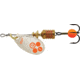 Mepps Aglia-e In-Line Spinner, 2in, 1/8 oz, Treble Hook w/Egg, Silver-Hot Orange, BE1 SHO