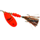 Mepps Aglia Flashabou In-Line Spinner 1/2 oz Hot Orange-Black/Orange, B5FT HO-BO
