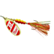 Mepps Aglia Flashabou In-Line Spinner 1/2 oz Red/White-Red/Gold, B5FT G/RW-RG