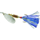 Mepps Aglia Flashabou In-Line Spinner 1/4 oz Silver-Blue/Silver, B3FT S-BLS