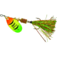 Mepps Aglia Flashabou In-Line Spinner 1/6 oz Hot Fire Tiger, B2FT HFT-FT