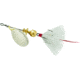 Mepps Aglia In-Line Spinner, 1/12 oz, Dressed Treble Hook, Silver Blade &amp; White Tail, B0ST S-W