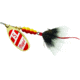 Mepps Aglia In-Line Spinner, 1/2 oz, Dressed Treble Hook, Gold/Red/White Blade/Gray Tail, B5ST G/RW-G