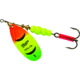 Mepps Aglia In-Line Spinner 1/2 oz, Plain Treble Hook, Hot Firetiger Blade, B5 HFT