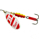 Mepps Aglia In-Line Spinner 1/2 oz, Plain Treble Hook Silver/Red/White Blade, B5 S/RW