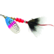 Mepps Aglia In-Line Spinner, 1/3 oz, Dressed Treble Hook, Rainbow Trout Blade &amp; Gray Tail, B4ST RBT-G