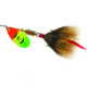 Mepps Aglia In-Line Spinner, 1/4 oz, Dressed Treble Hook, Hot Fire Tiger Blade &amp; Brown Tail, B3ST HFT-BR