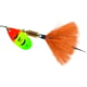 Mepps Aglia In-Line Spinner, 1/4 oz, Dressed Treble Hook, Hot Firetiger Blade &amp; Orange Tail, B3ST HFT-O