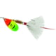 Mepps Aglia In-Line Spinner, 1/4 oz, Dressed Treble Hook, Hot Firetiger Blade &amp; White Tail, B3ST HFT-W
