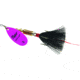 Mepps Aglia In-Line Spinner, 1/4 oz, Dressed Treble Hook, Hot Pink Blade &amp; Black Tail, B3ST HP-BK