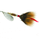 Mepps Aglia In-Line Spinner, 1/4 oz, Dressed Treble Hook, Silve Blade &amp; Brown Tail, B3ST S-BR