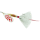 Mepps Aglia In-Line Spinner, 1/4 oz, Dressed Treble Hook, Silver/Red Dot Blade/White Tail, B3ST SRD-W