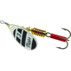 Mepps Aglia In-Line Spinner 1/4 oz, Plain Treble Hook Silver/Black/White Blade, B3 S/BW